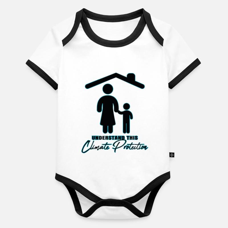 Comprenez cela - Protection du climat Body Bébé bio contrasté manches courtes