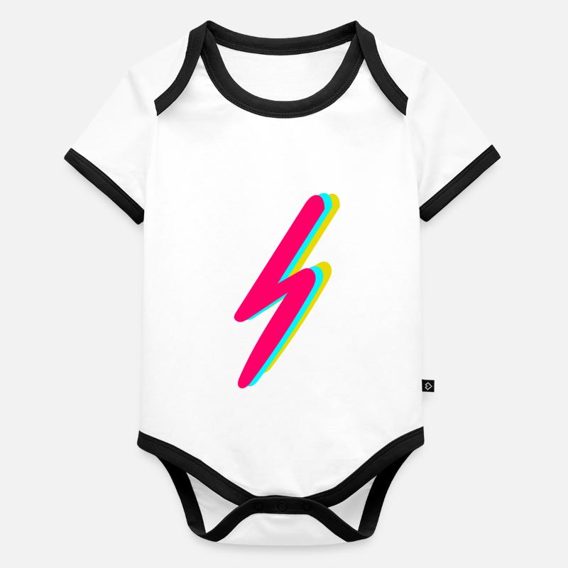 lightning Organic Baby Contrasting Bodysuit