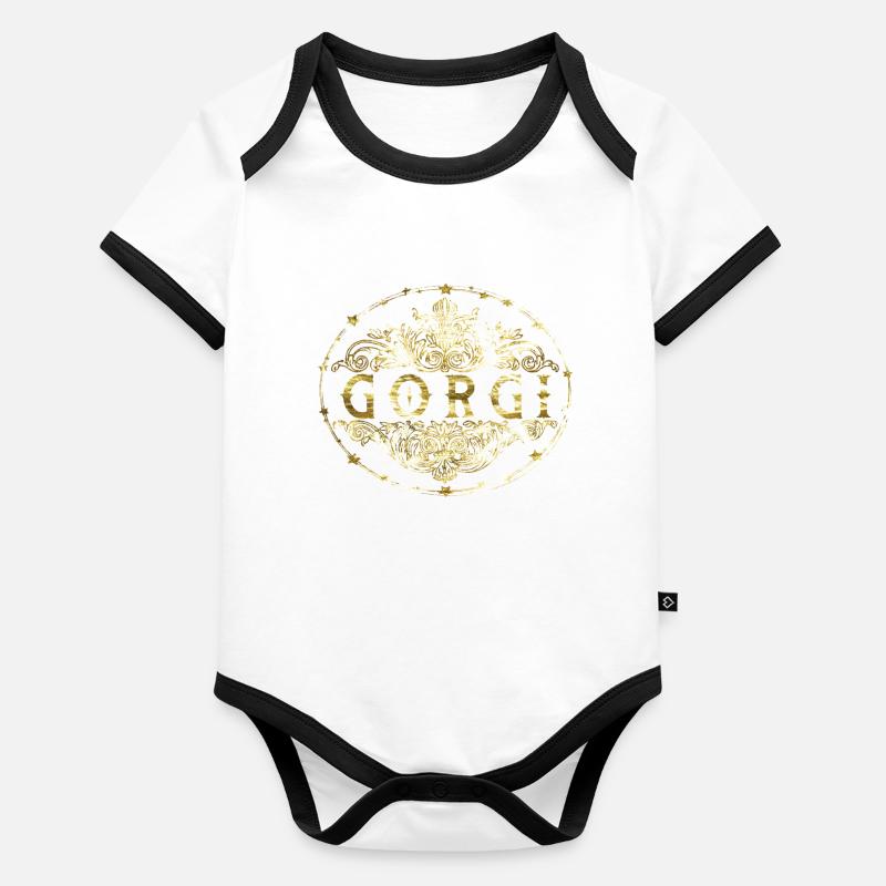 Gorgi Body Bébé bio contrasté manches courtes