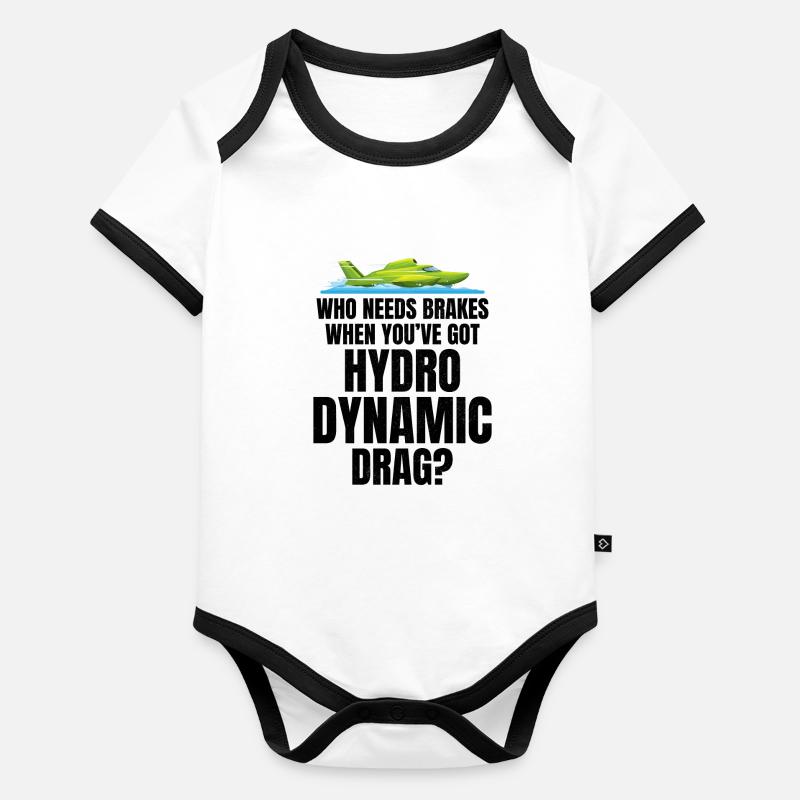 Hydroplane Racing Hydrodynamic Brakes Not Included Organic Baby Contrasting Bodysuit