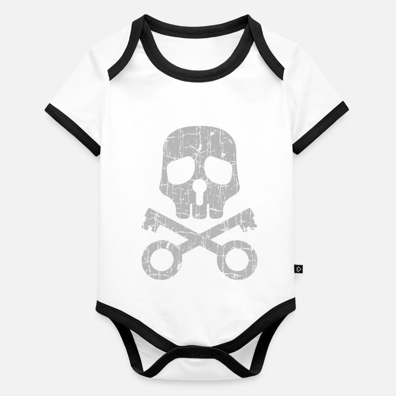 Clé Body Bébé bio contrasté manches courtes