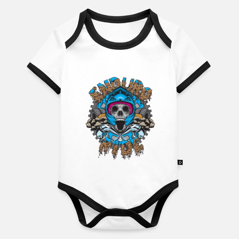 Enduro Ride-v2 Baby Bio-Kurzarm-Kontrastbody