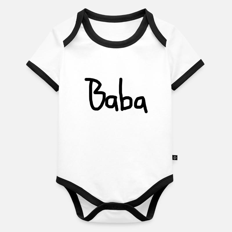 Baba Body Bébé bio contrasté manches courtes