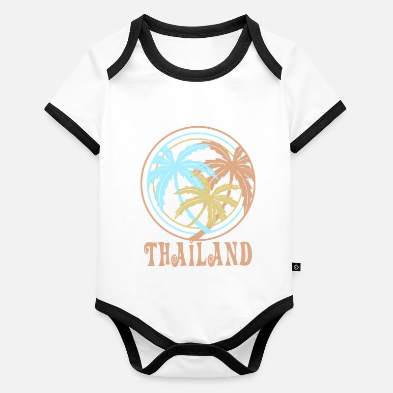 Thailand Organic Baby Contrasting Bodysuit