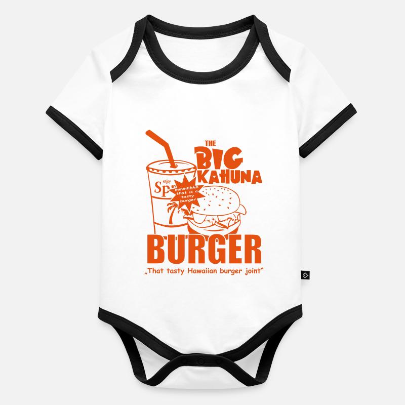 The big Kahuna Burger Body Bébé bio contrasté manches courtes
