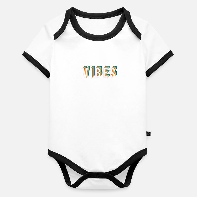 Vibes Baby Bio-Kurzarm-Kontrastbody