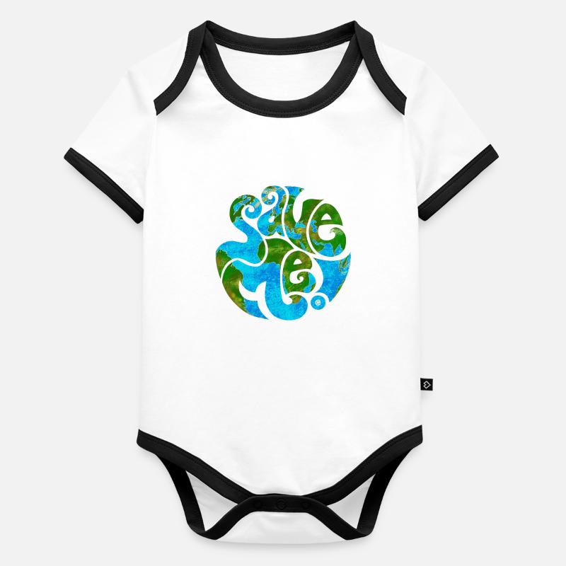 Save Me! Baby Bio-Kurzarm-Kontrastbody