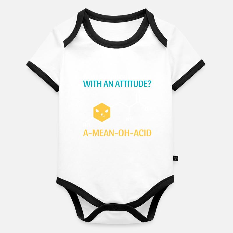 T-shirt Smart Mathematics de l’Université des Sciences Body Bébé bio contrasté manches courtes