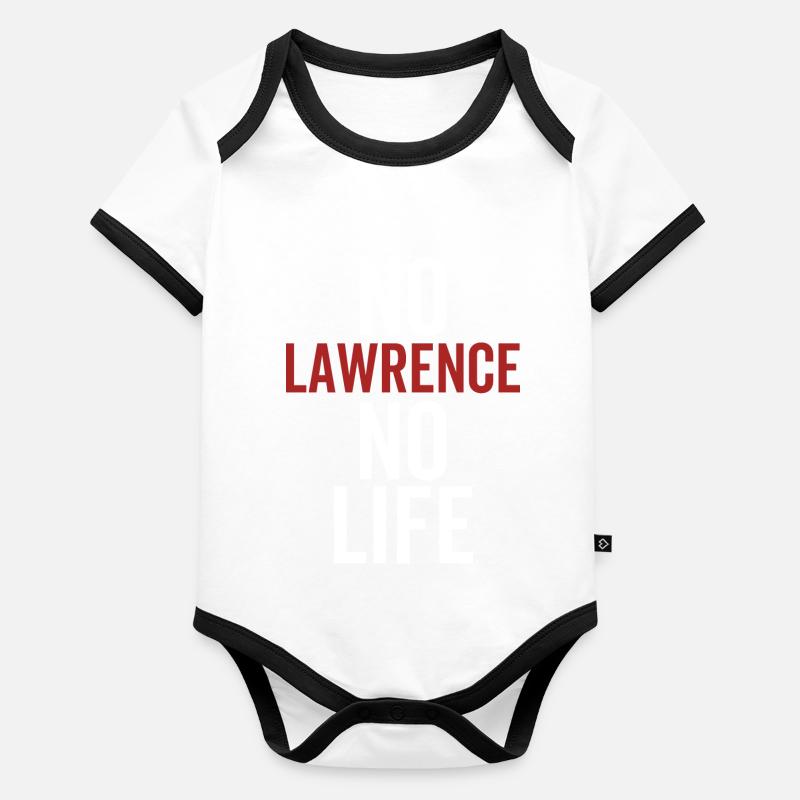 No Lawrence No Life Organic Baby Contrasting Bodysuit