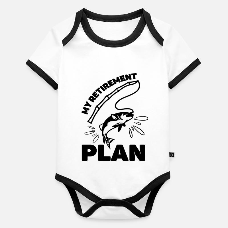 Mon plan de retraite Body Bébé bio contrasté manches courtes