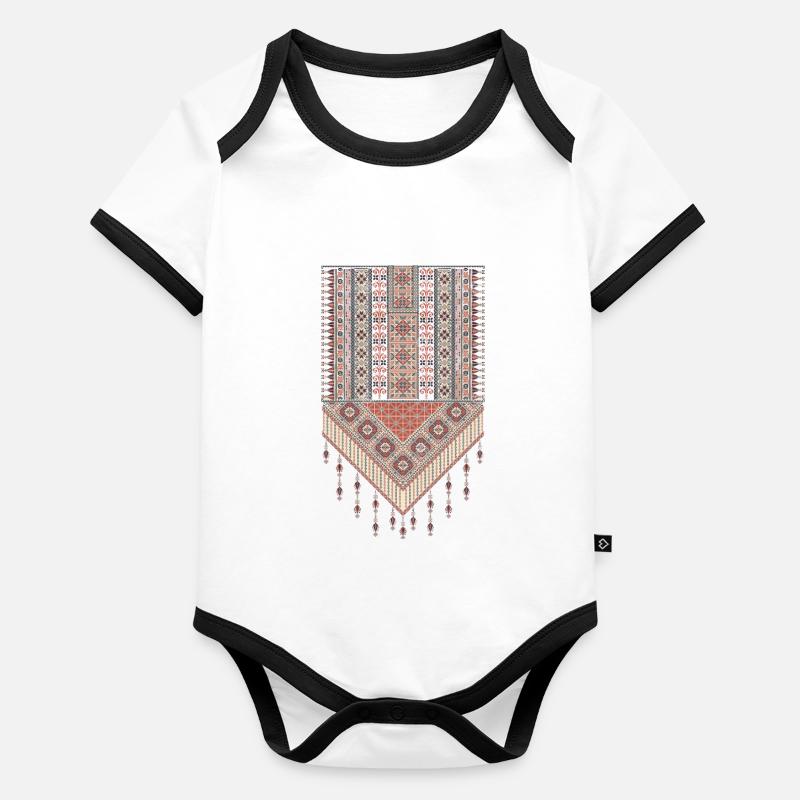 OrientalischTatreez Baby Bio-Kurzarm-Kontrastbody
