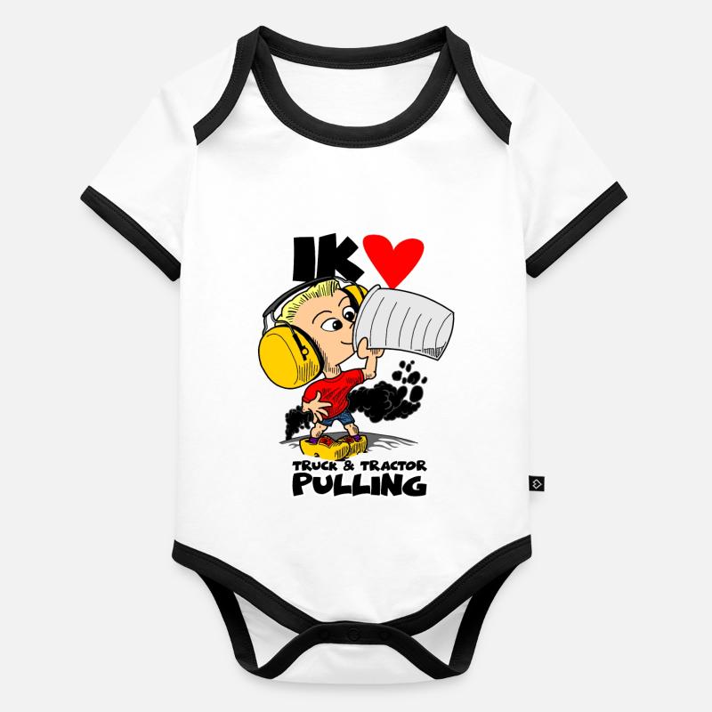 1220 TP couleur garçon Body Bébé bio contrasté manches courtes