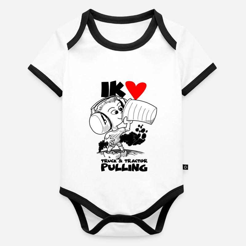 1220 tp garçon p.c. Body Bébé bio contrasté manches courtes