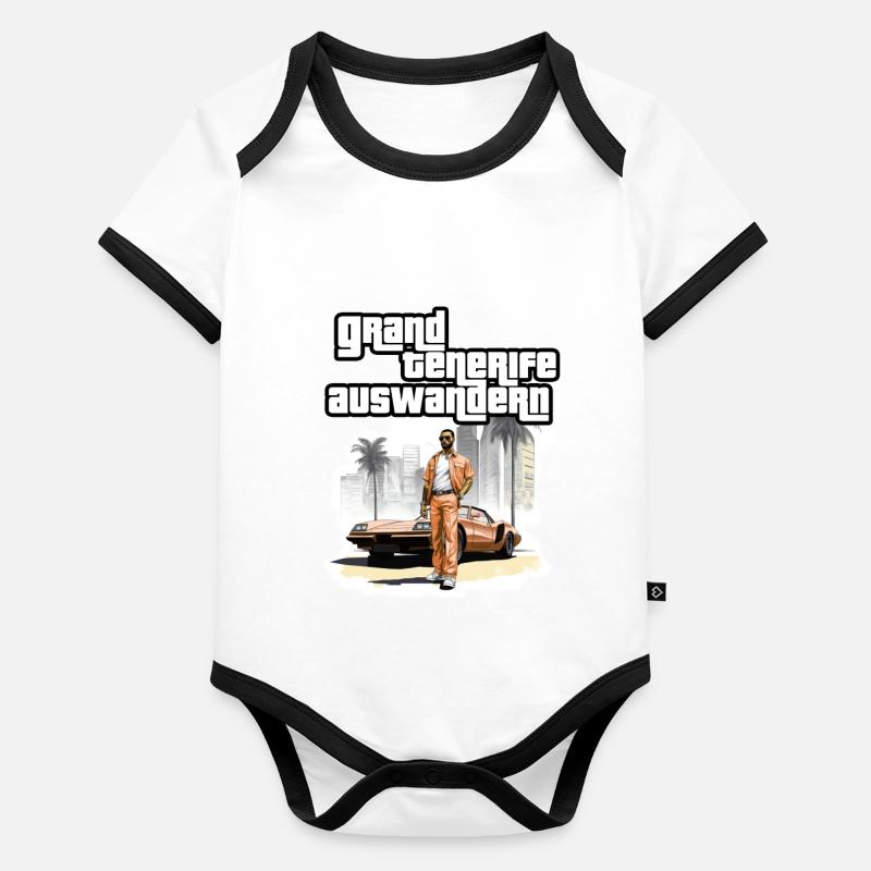 Tenerife GTA 2 Baby Bio-Kurzarm-Kontrastbody