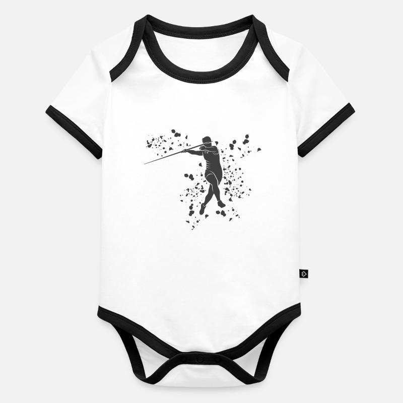 Speerwurf Colorsplash Speerwurf Baby Bio-Kurzarm-Kontrastbody