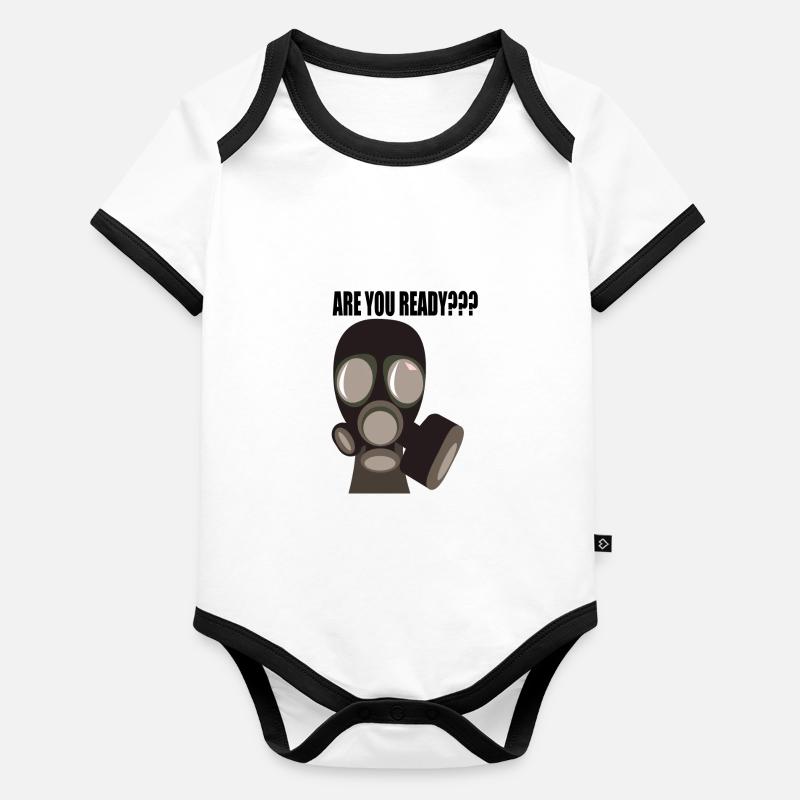 Êtes-vous prêt ??? Body Bébé bio contrasté manches courtes