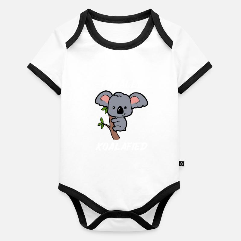 Bébé Koala doux petit bébé Koala Eucalyptus Body Bébé bio contrasté manches courtes