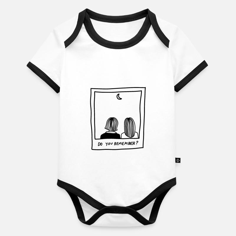 do you remember - memories Organic Baby Contrasting Bodysuit