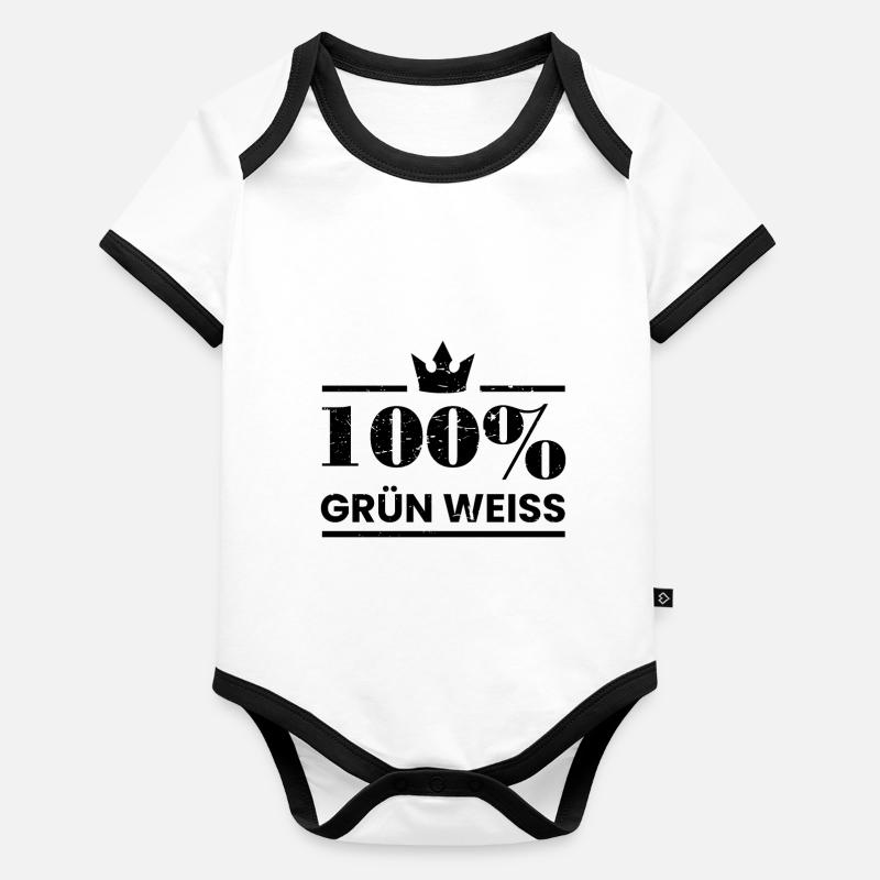 Bremen Baby Bio-Kurzarm-Kontrastbody