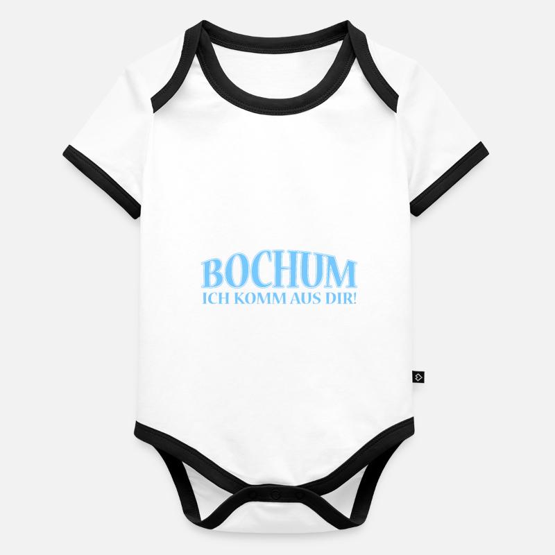 Bochum Baby Bio-Kurzarm-Kontrastbody
