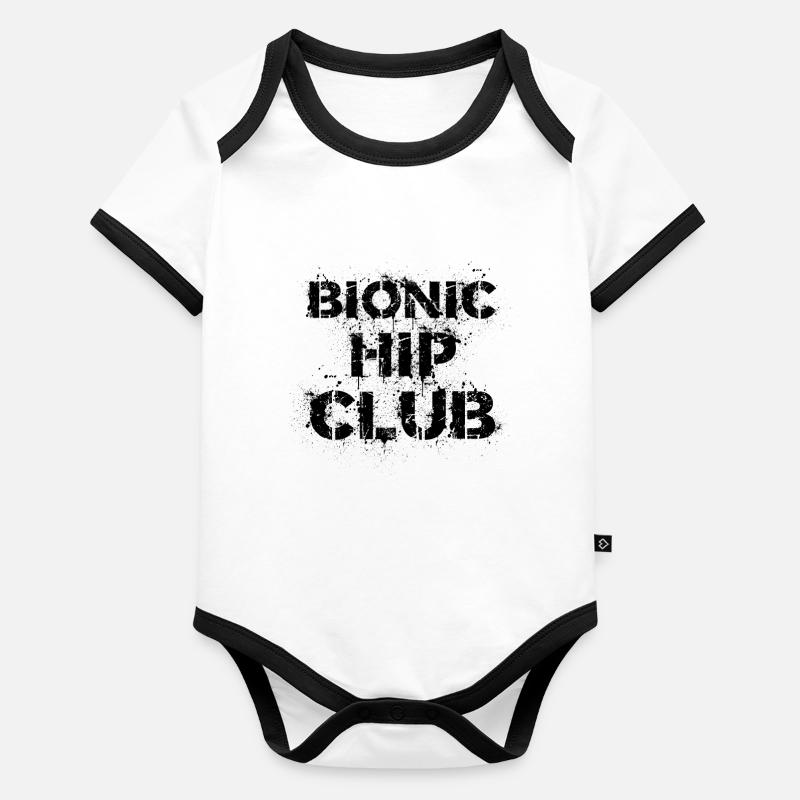 Chirurgie de remplacement de la hanche Bionic Recovery Body Bébé bio contrasté manches courtes
