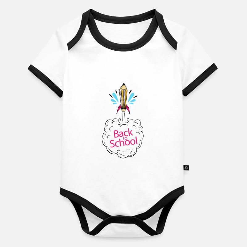 schooling! Start through the new year Organic Baby Contrasting Bodysuit
