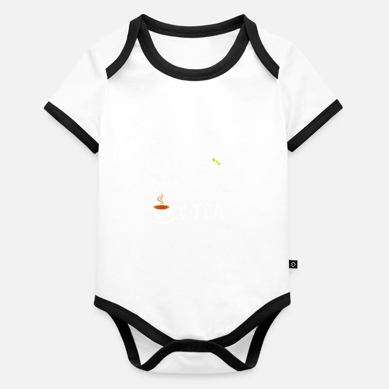 Cats Tea Books Organic Baby Contrasting Bodysuit