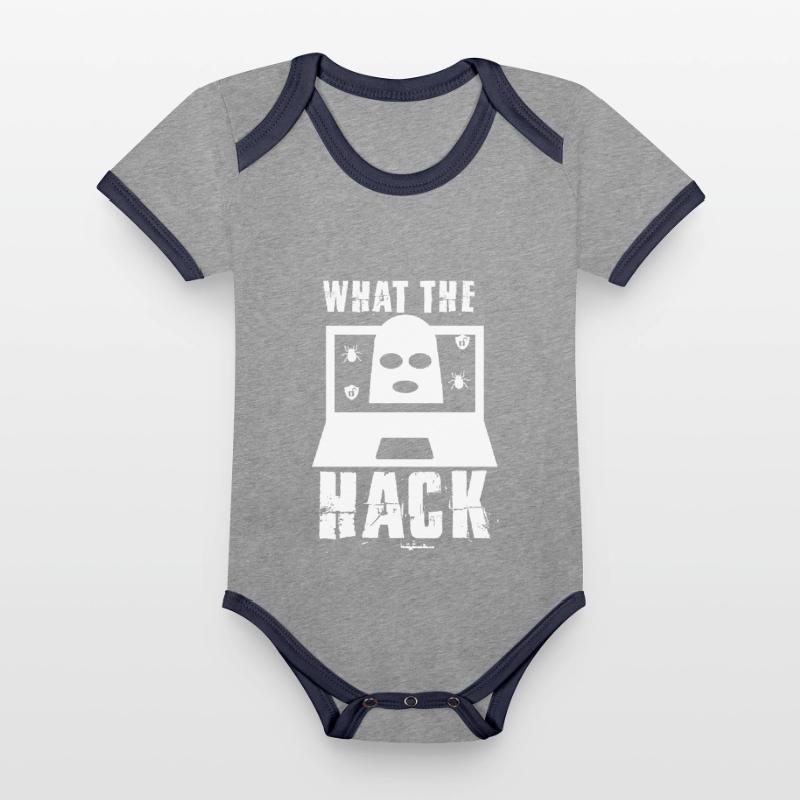 Lustig, was der Hack Hacker oder Computer Geek Geschenk Baby Bio-Kurzarm-Kontrastbody