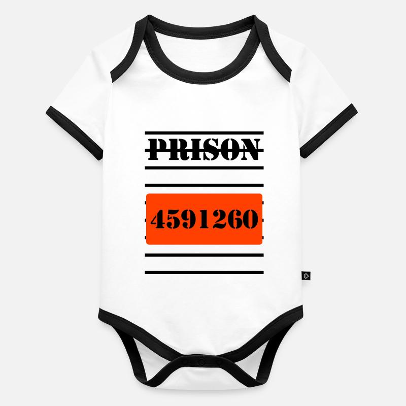 prison Body Bébé bio contrasté manches courtes