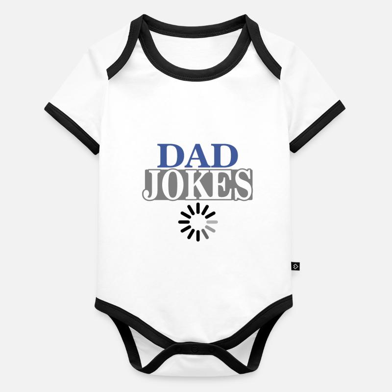 DAD JOKES Organic Baby Contrasting Bodysuit