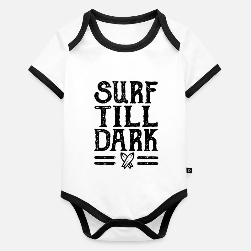 surf Body Bébé bio contrasté manches courtes