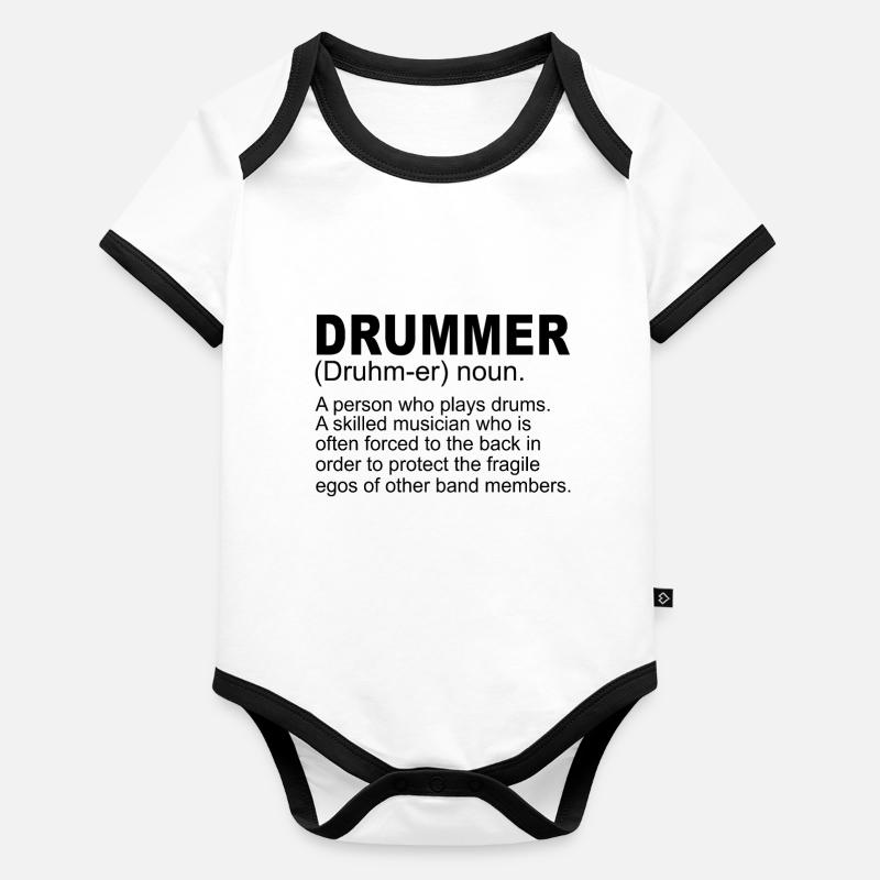 Définition du batteur Body Bébé bio contrasté manches courtes