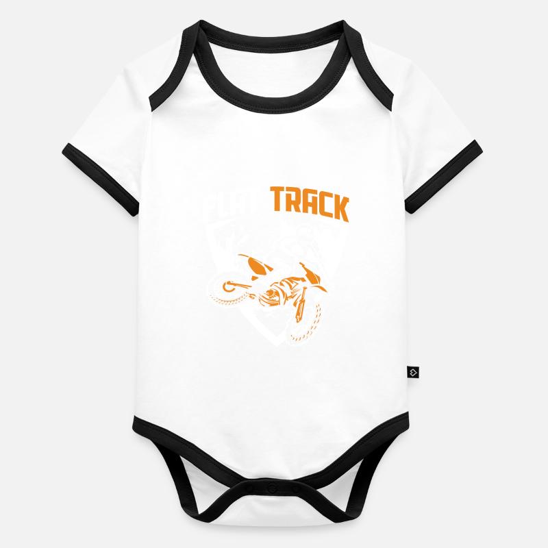 Flat Track Organic Baby Contrasting Bodysuit