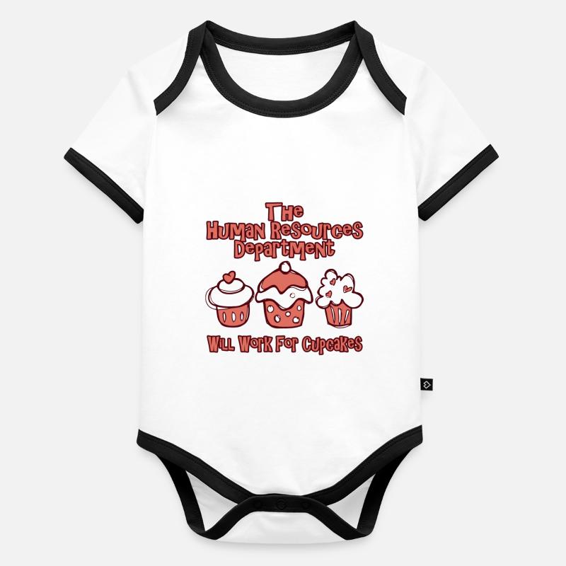 The Human Resources Department Will Work For Organic Baby Contrasting Bodysuit