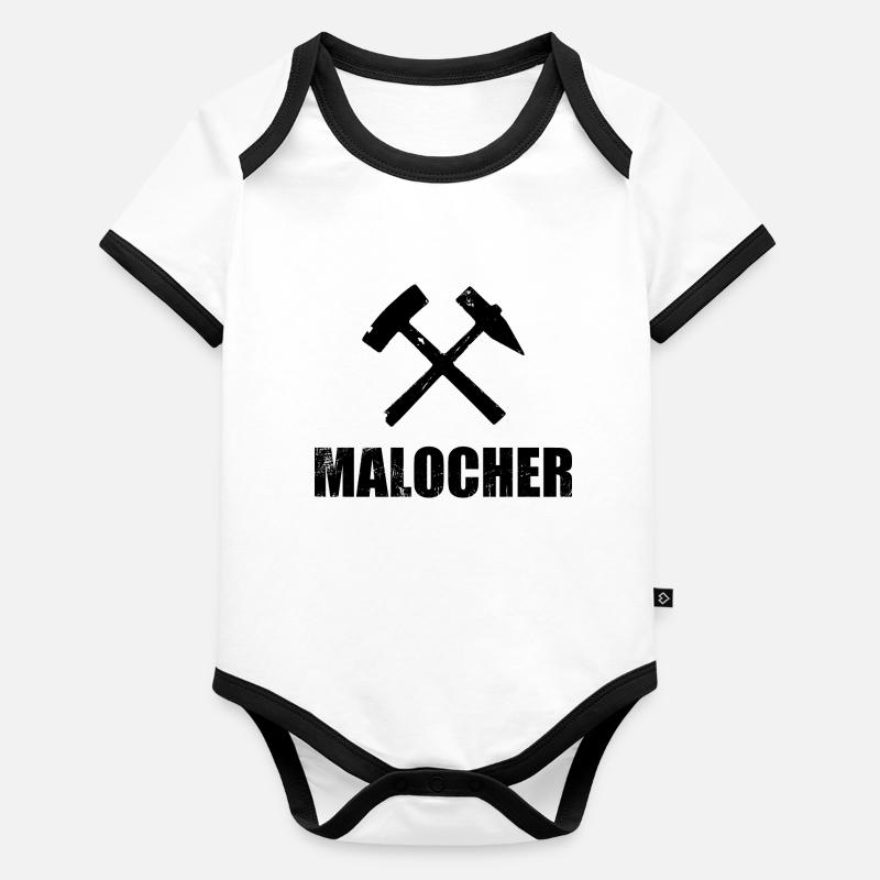 Malocher Body Bébé bio contrasté manches courtes