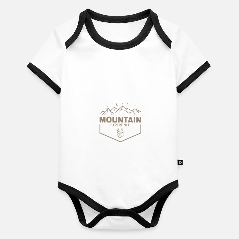 Bergerfahrung Baby Bio-Kurzarm-Kontrastbody