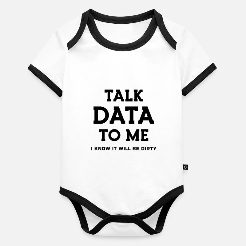 Data Science Statistics Data Scientist Baby Bio-Kurzarm-Kontrastbody