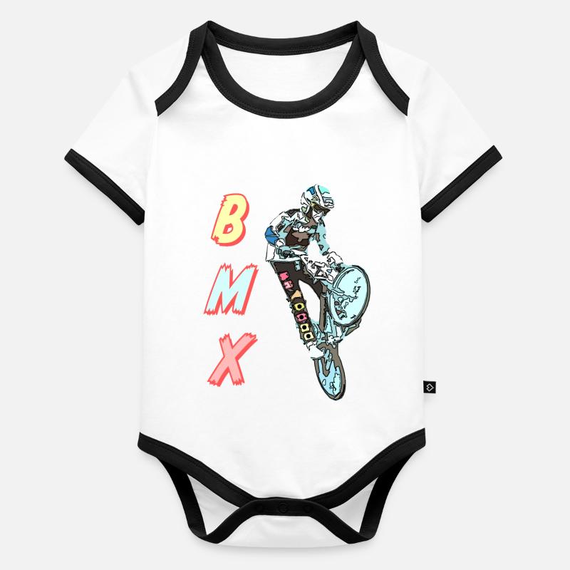 bmx Baby Bio-Kurzarm-Kontrastbody