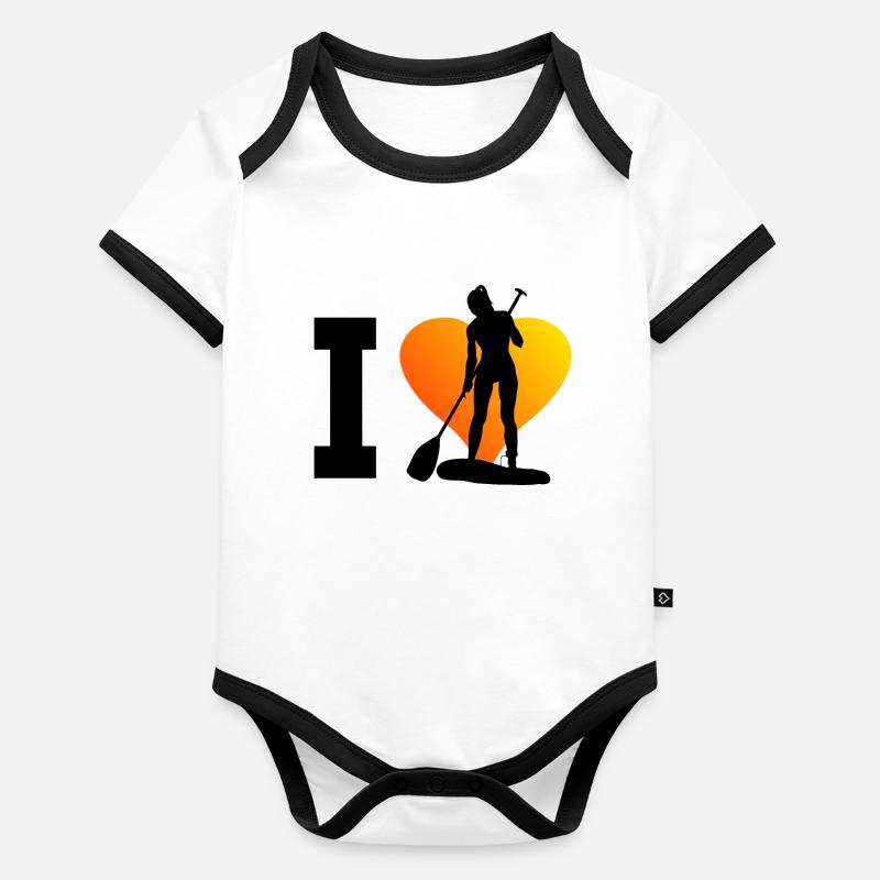 Standup Paddle Sup Hommes Stand up Paddle Boar Body Bébé bio contrasté manches courtes