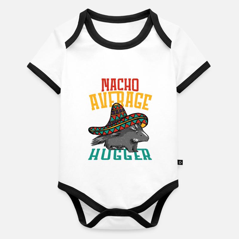 Nacho Moyenne Hugger Porcupine Hérisson Body Bébé bio contrasté manches courtes