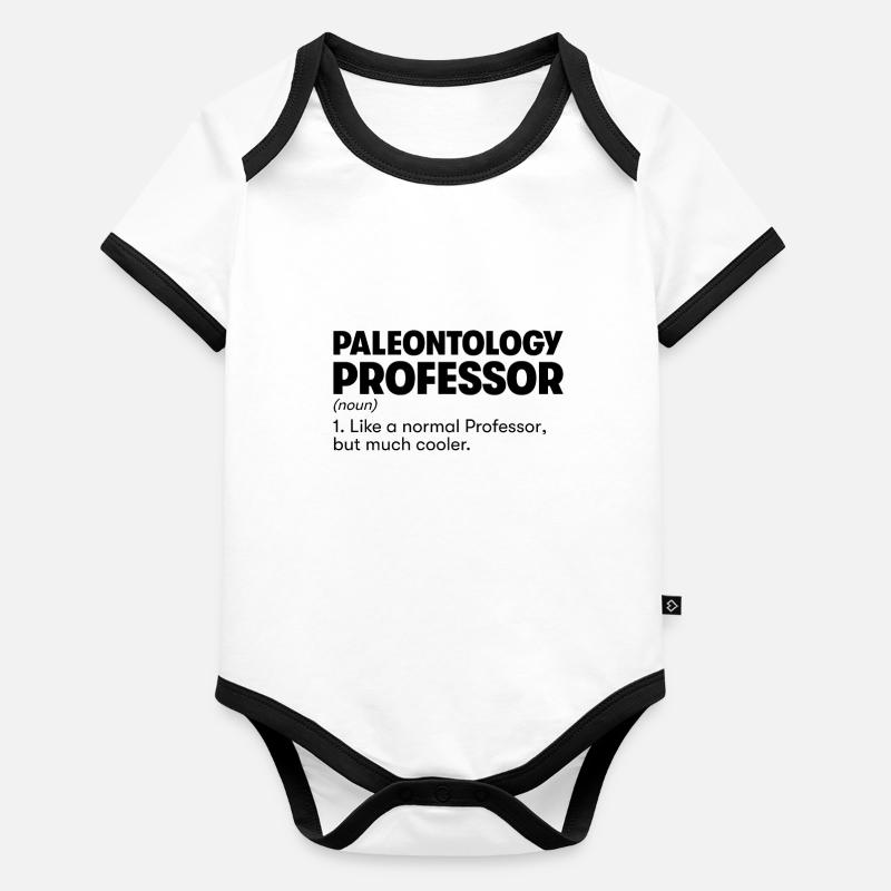 Paleontology Professor Organic Baby Contrasting Bodysuit