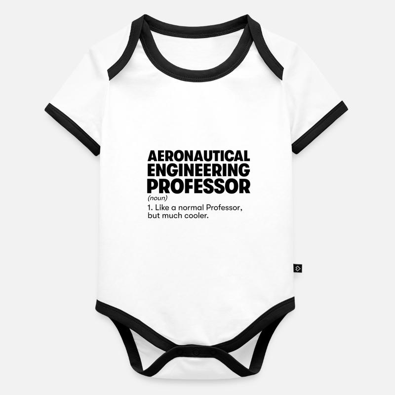 Aeronautical Engineering Professor Organic Baby Contrasting Bodysuit