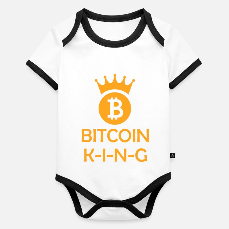 Bitcoin Trading Crypto Stocks Body Bébé bio contrasté manches courtes