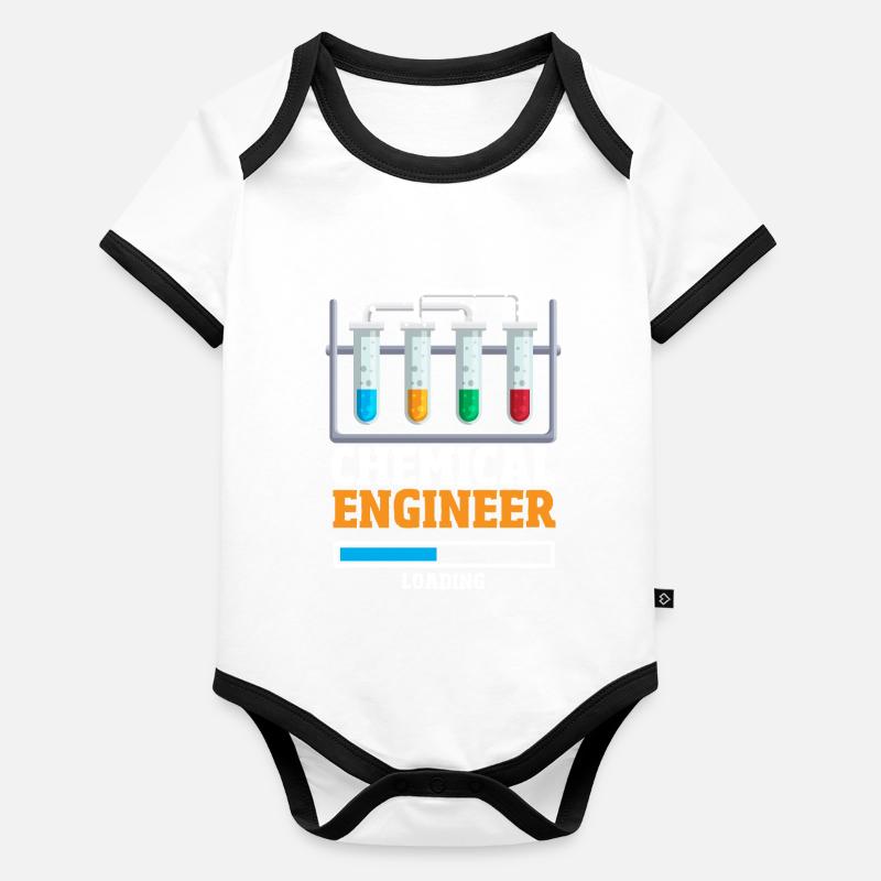 Future Chemical Engineer Loading Chemist Organic Baby Contrasting Bodysuit