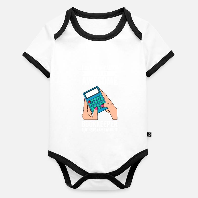 Bookkeeping Buchhalter Bookkeeper Baby Bio-Kurzarm-Kontrastbody