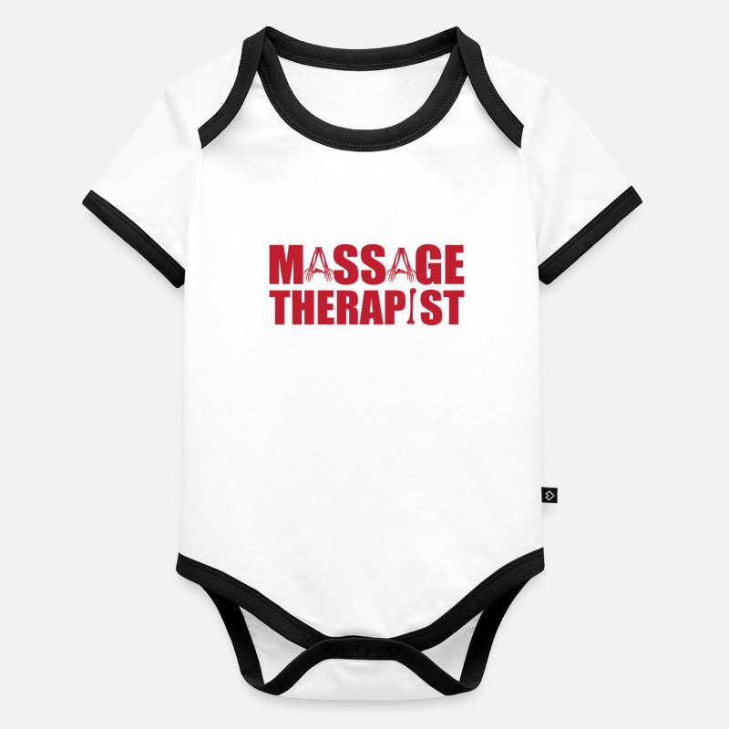Tolles Massagetherapeuten-design Baby Bio-Kurzarm-Kontrastbody