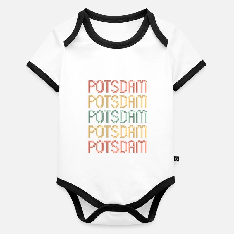 Potsdamer, Potsdamer Potsdam Body Bébé bio contrasté manches courtes