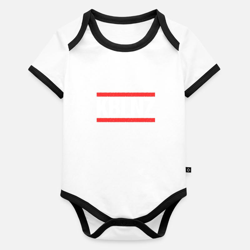 Coblenzerin Coblence Coblence Body Bébé bio contrasté manches courtes