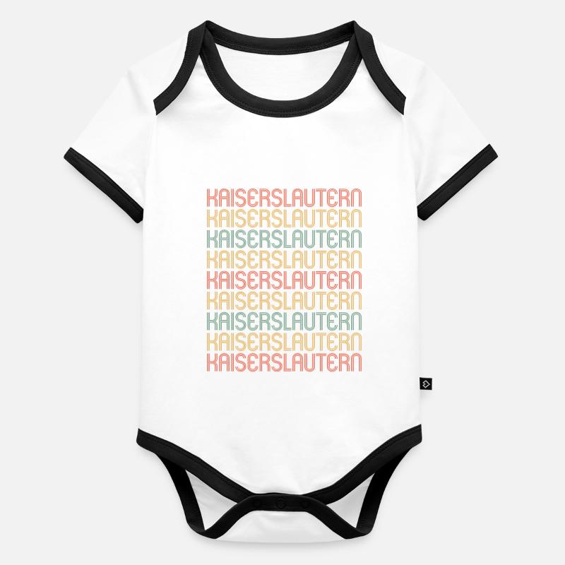 Kaiserslauternerin Kaiserslauterner Kaiserslautern Organic Baby Contrasting Bodysuit