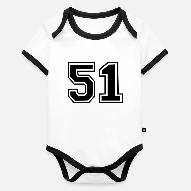 51 Body Bébé bio contrasté manches courtes